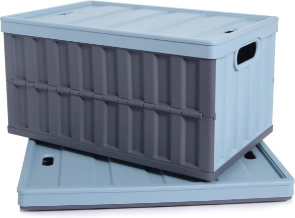 Foldable Storage Box, Foldable Waterproof Oxford Cloth, Portable Double-Compartment Storage Box