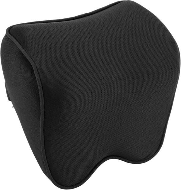 Car Neck Pillow, Soft Memory Foam Neck Pillow, Headrest Car for Long Distance Driving, Black, 9.08 x 9.80 x 4.30 Inches, Synthetic Fibre Cover
