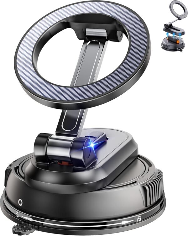 2-IN-1 Car Phone Holder for 【28 Strong Magnets】Magnetic Phone Holder for Car Phone Mount【360°】Phone Holders for Your Car Accessories for Women Men for iPhone 17 Pro Max 16 15 14 13 12 Air Plus