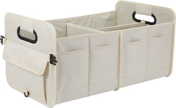 Trunk organizer for SUVs, foldable multi-compartment car organizer